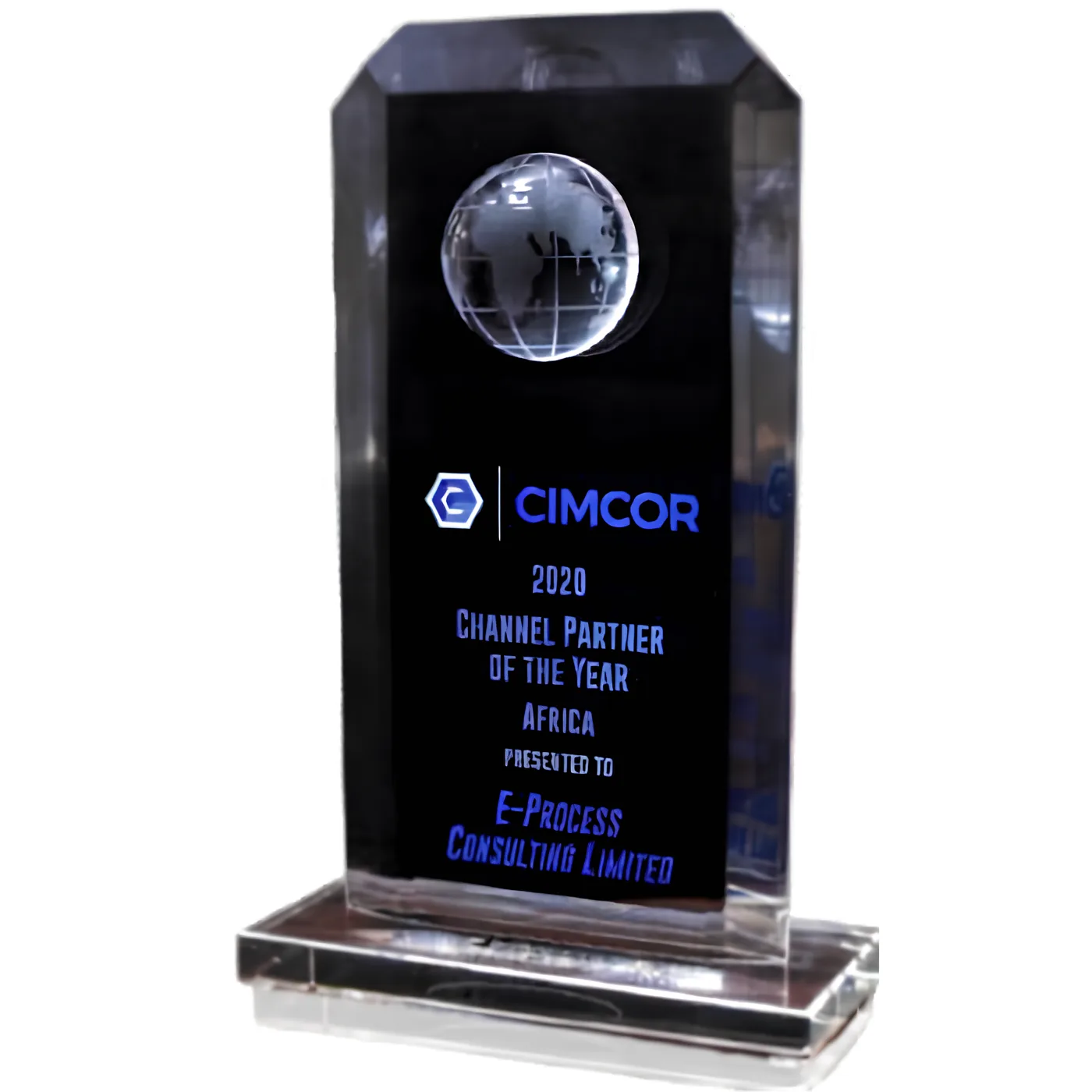 CimTrak Channel Partner of the Year Africa 2020 award