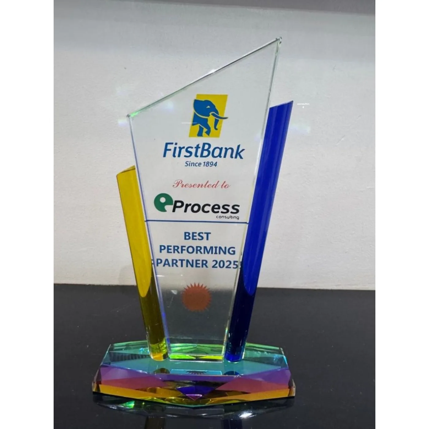First Bank of Nigeria Best Performing Partner 2025 award presented to eProcess Consulting